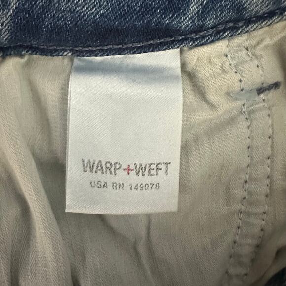 Warp+Weft CDG Paris High-Rise Jeans Button Fly Denim 8/29 Womens Stretch Comfort - Picture 11 of 12